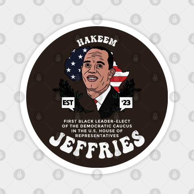 Hakeem Jeffries First Black Congressional Democrat House Leader Magnet by Vive Hive Atelier